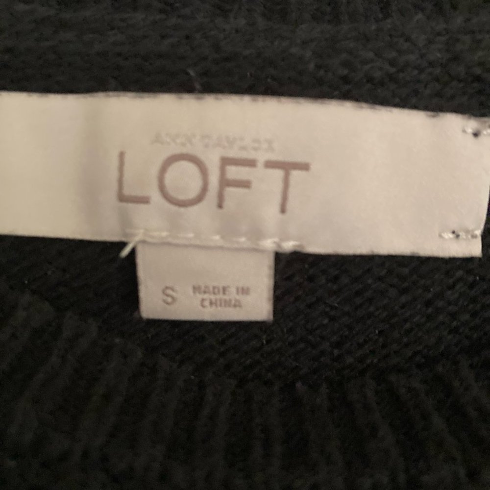 Loft Ruffled Sweater Size S - Picture 3 of 4